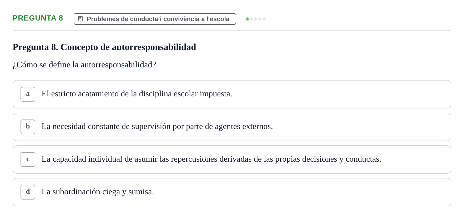 Enunciado: Pregunta 8