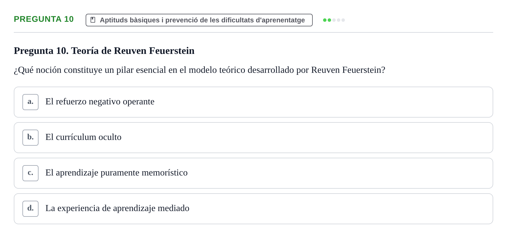 Enunciado: Pregunta 10