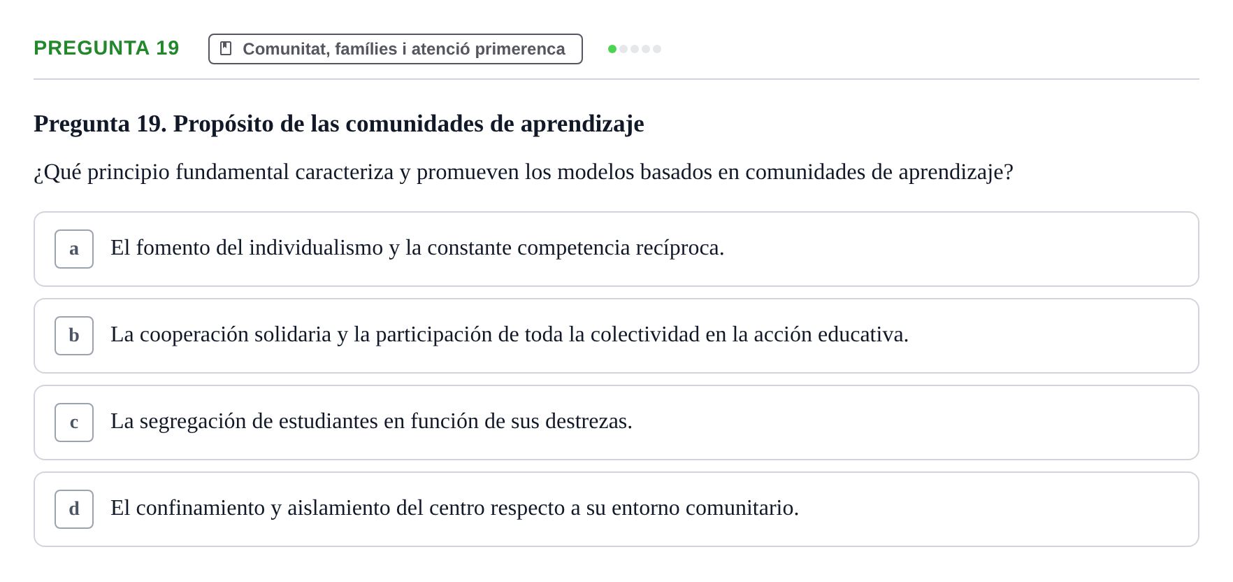 Enunciado: Pregunta 19