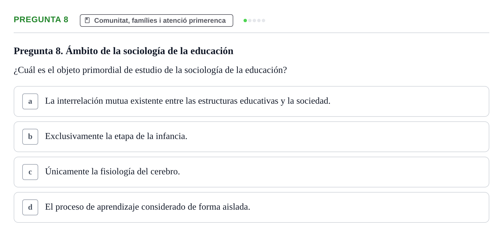 Enunciado: Pregunta 8