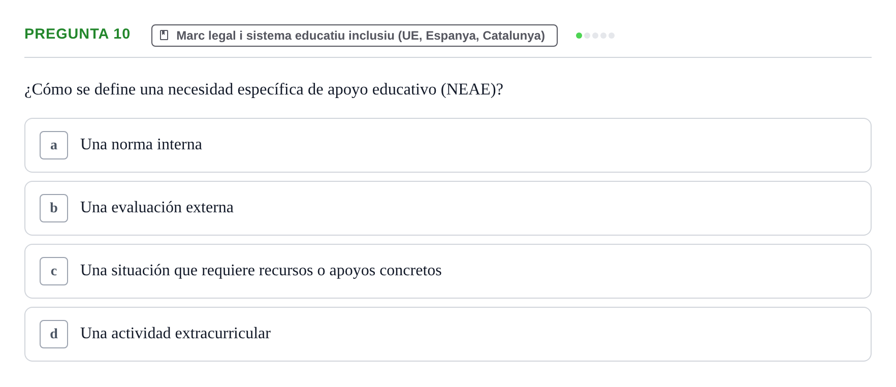 Enunciado: Pregunta 10