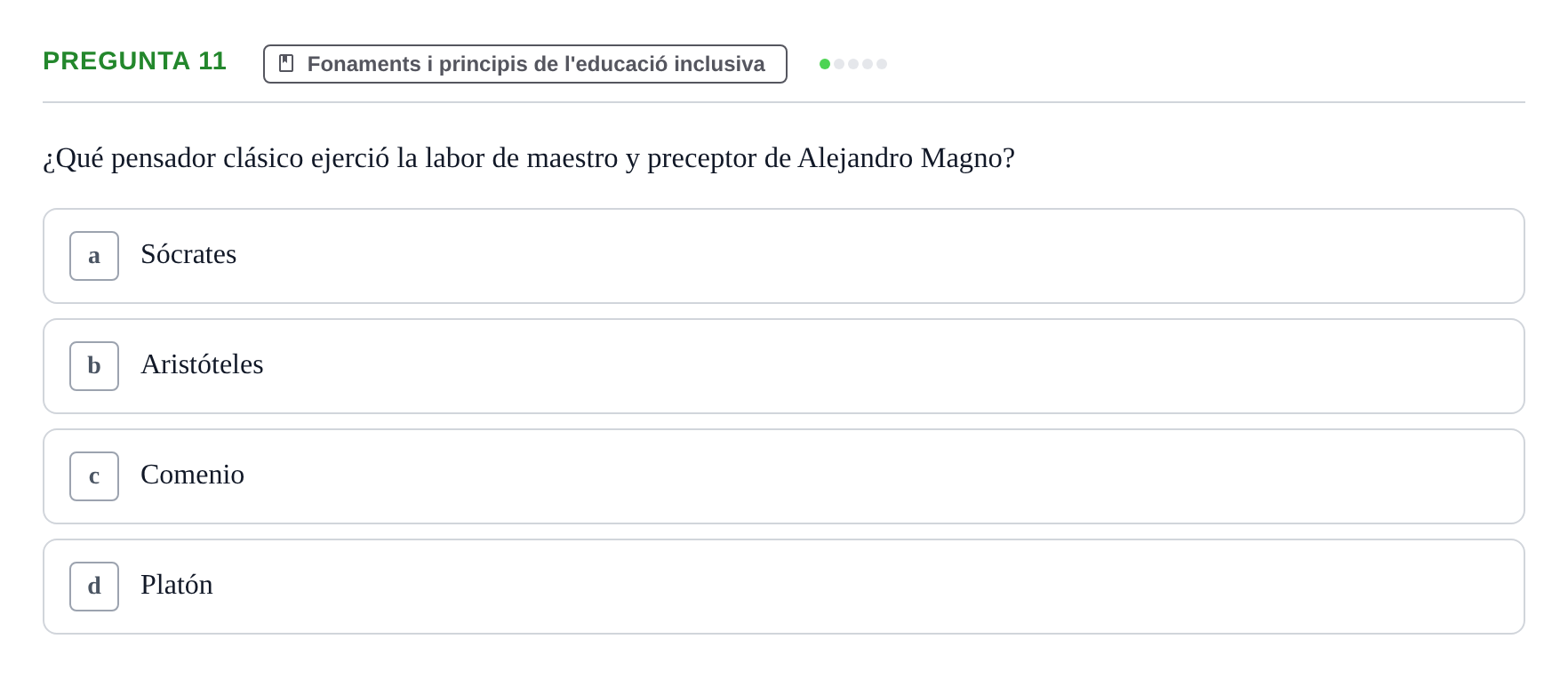 Enunciado: Pregunta 11