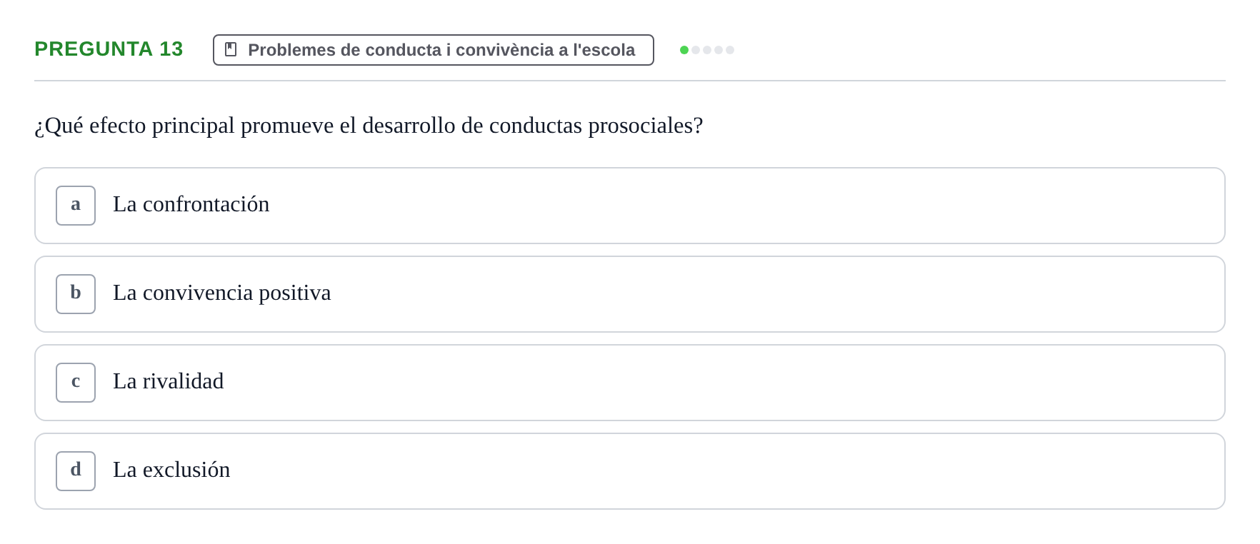 Enunciado: Pregunta 13