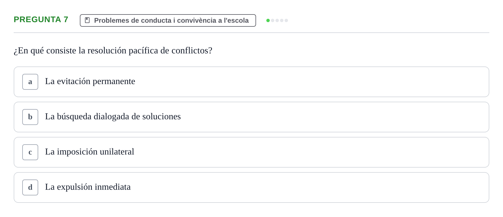 Enunciado: Pregunta 7