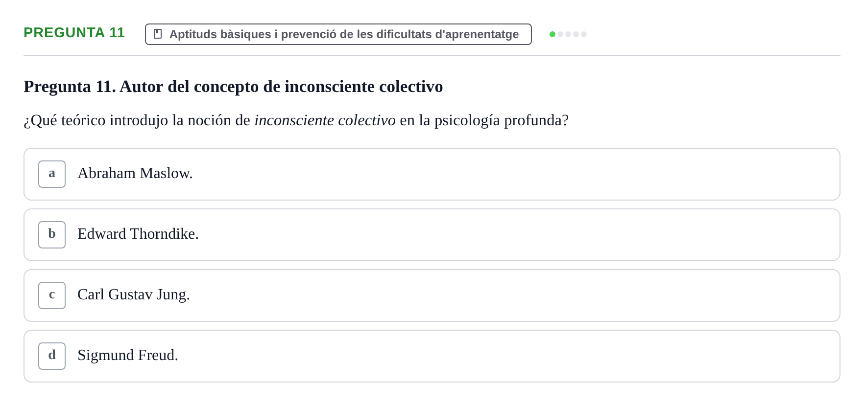 Enunciado: Pregunta 11