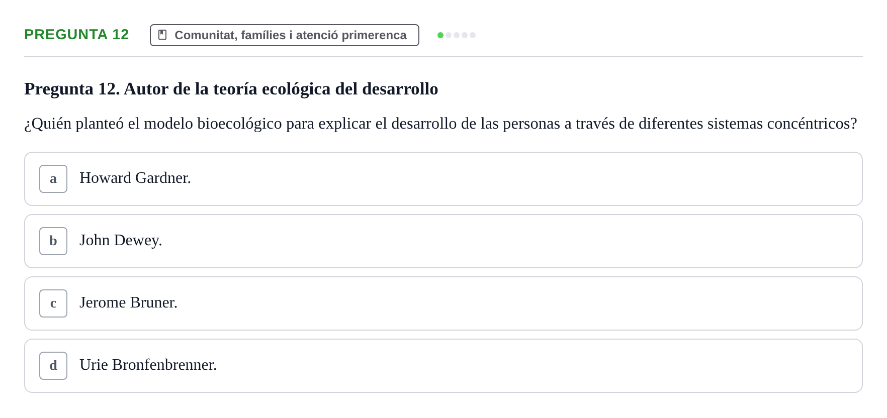 Enunciado: Pregunta 12