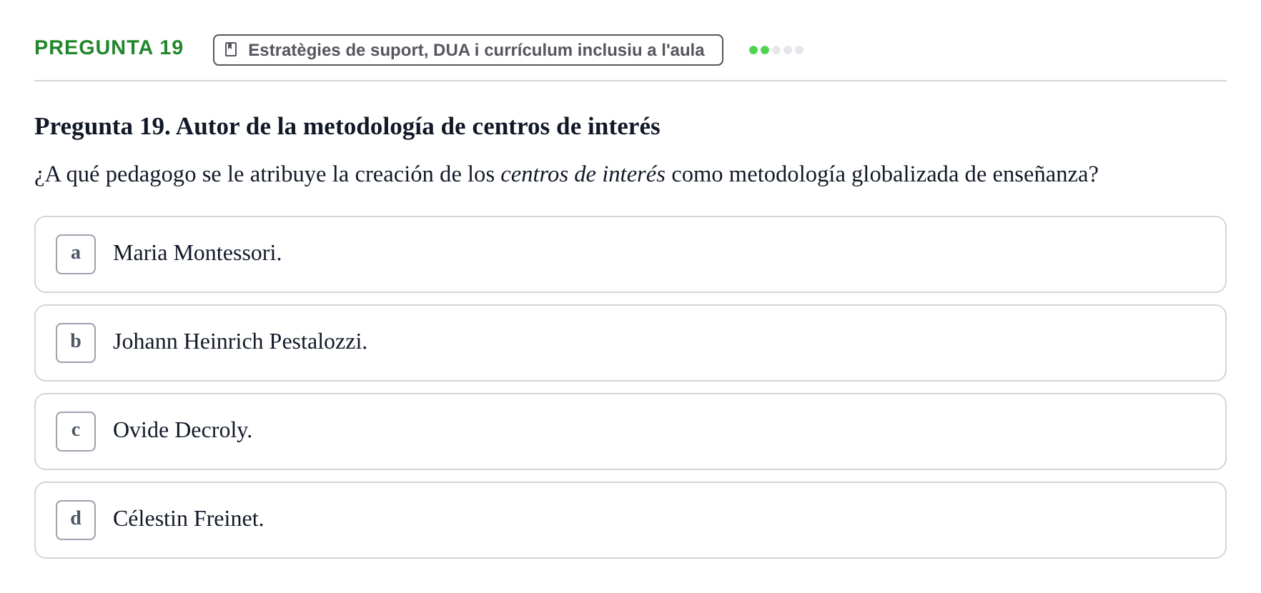 Enunciado: Pregunta 19