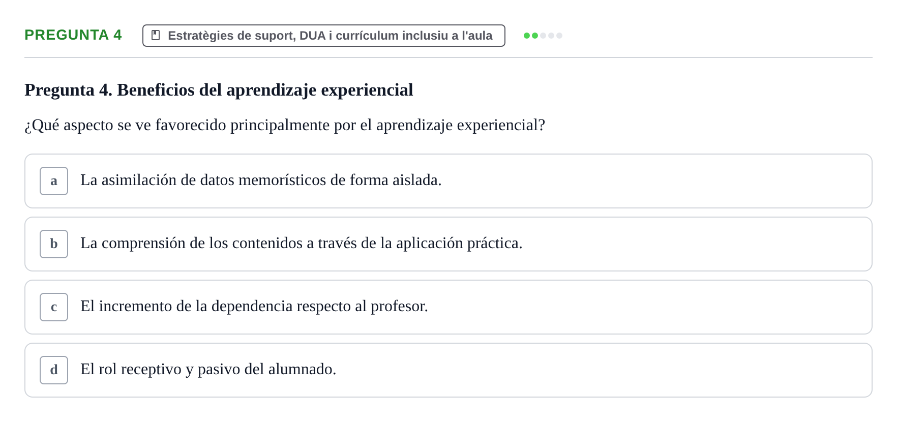 Enunciado: Pregunta 4