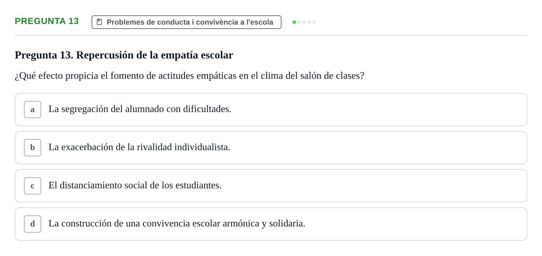 Enunciado: Pregunta 13