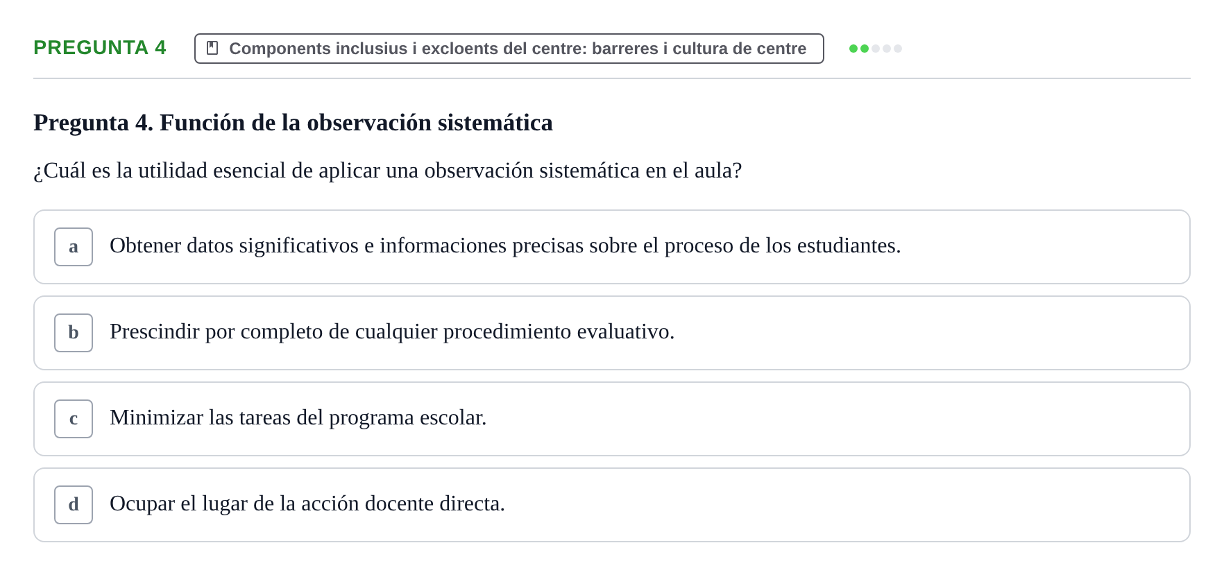 Enunciado: Pregunta 4