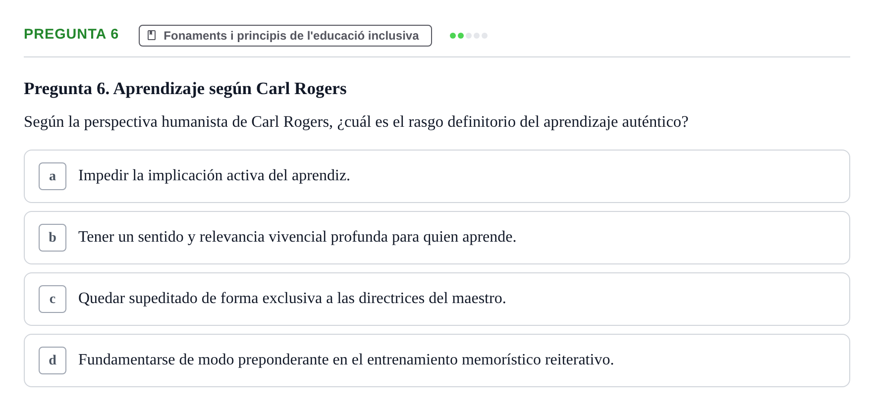 Enunciado: Pregunta 6