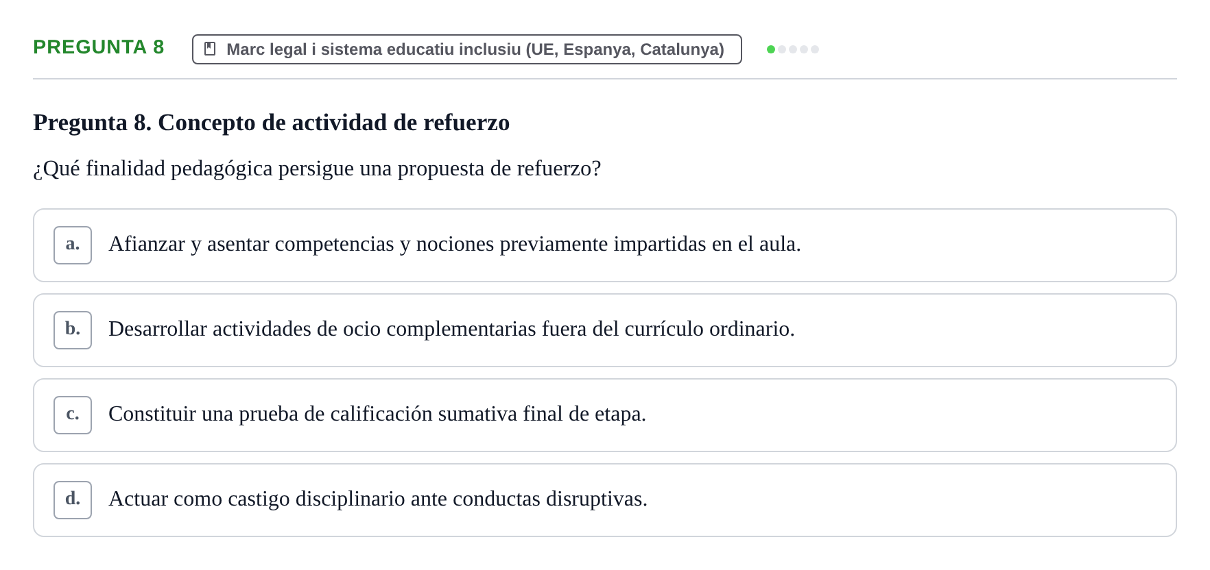 Enunciado: Pregunta 8