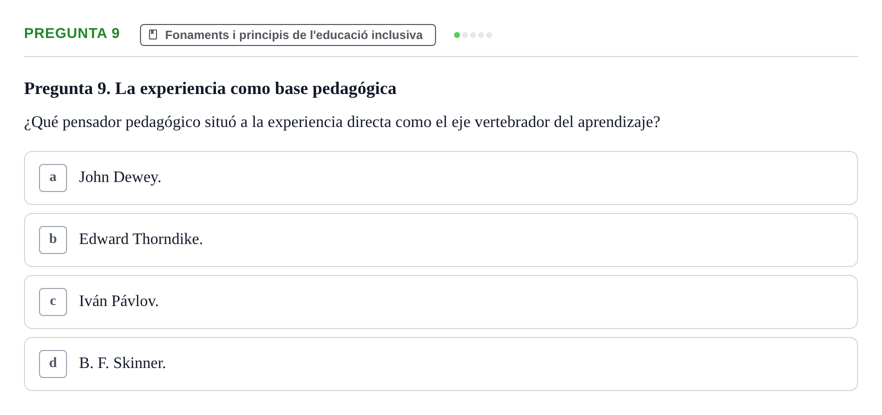 Enunciado: Pregunta 9