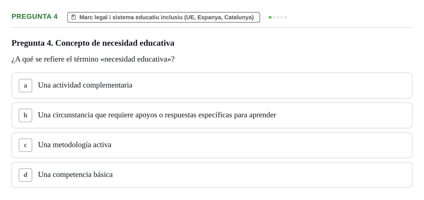 Enunciado: Pregunta 4