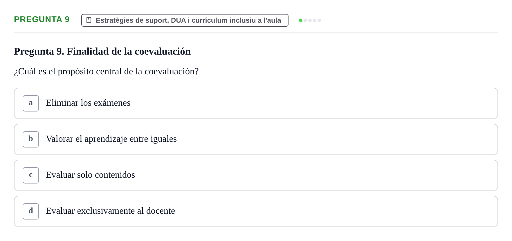 Enunciado: Pregunta 9