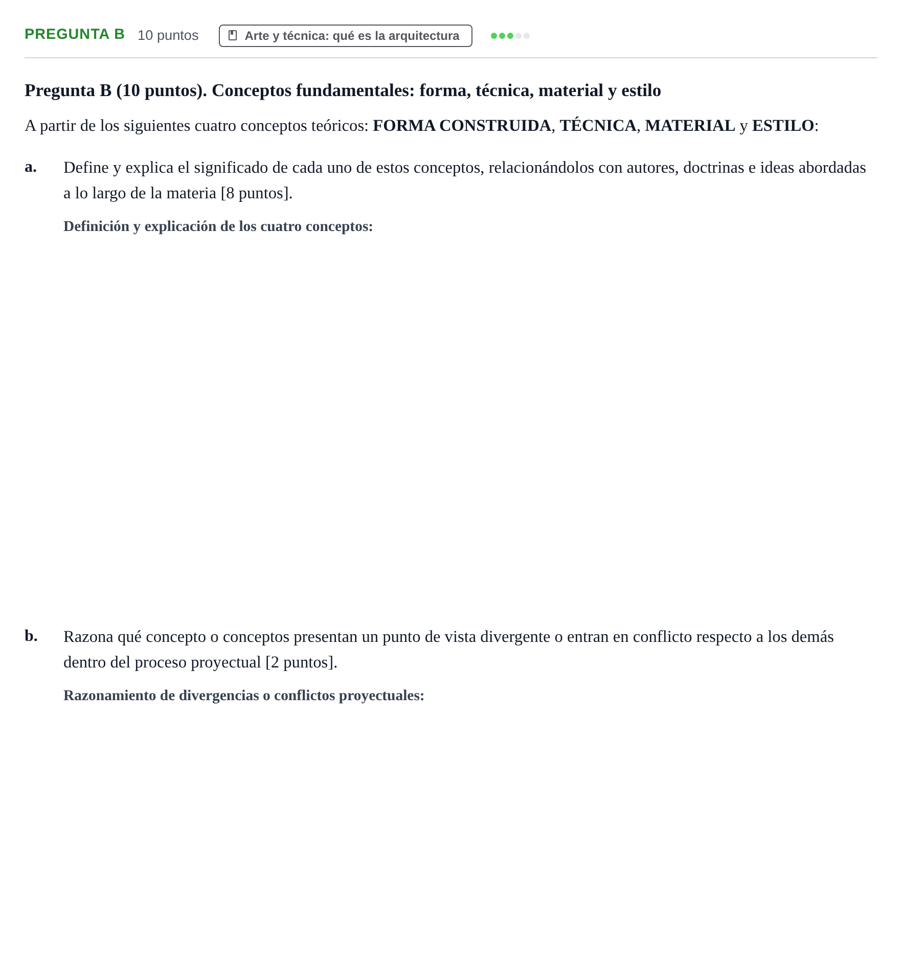 Enunciado: Pregunta B · Bases para la Teoría UPC Examen de Bases para la Teoría