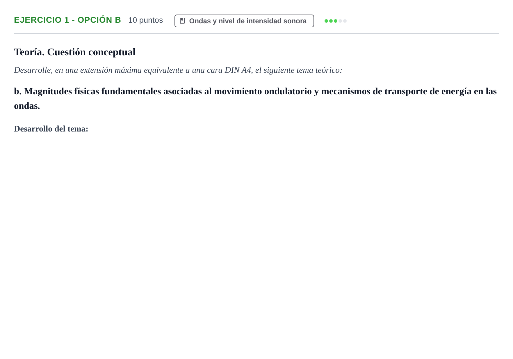 Enunciado: Ejercicio 1 - Opción b · Física II UPC 2016