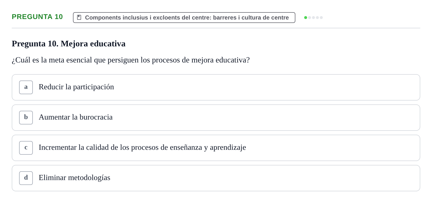 Enunciado: Pregunta 10