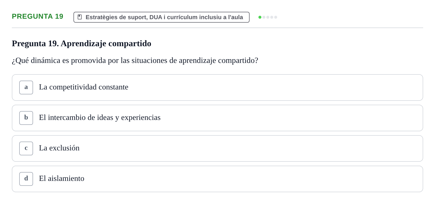 Enunciado: Pregunta 19
