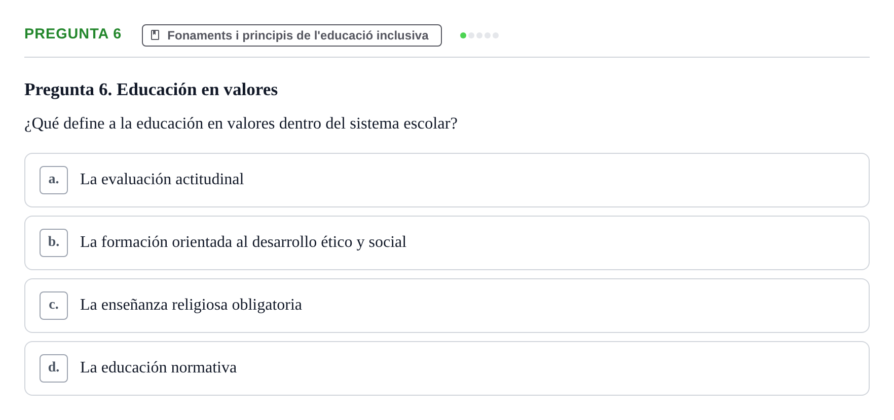 Enunciado: Pregunta 6