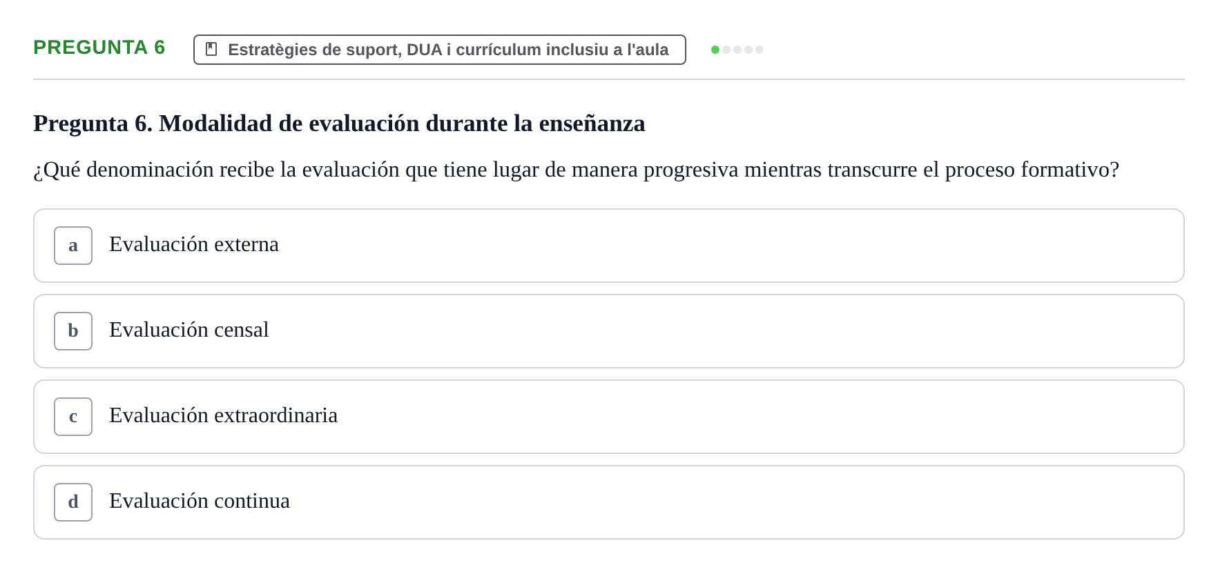 Enunciado: Pregunta 6