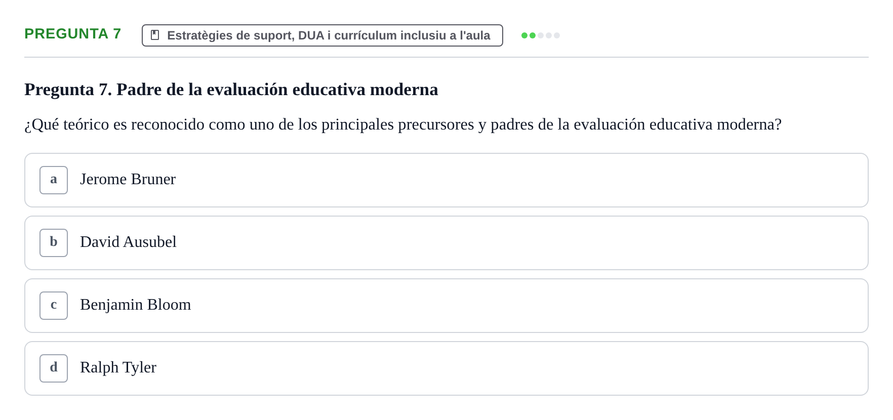 Enunciado: Pregunta 7