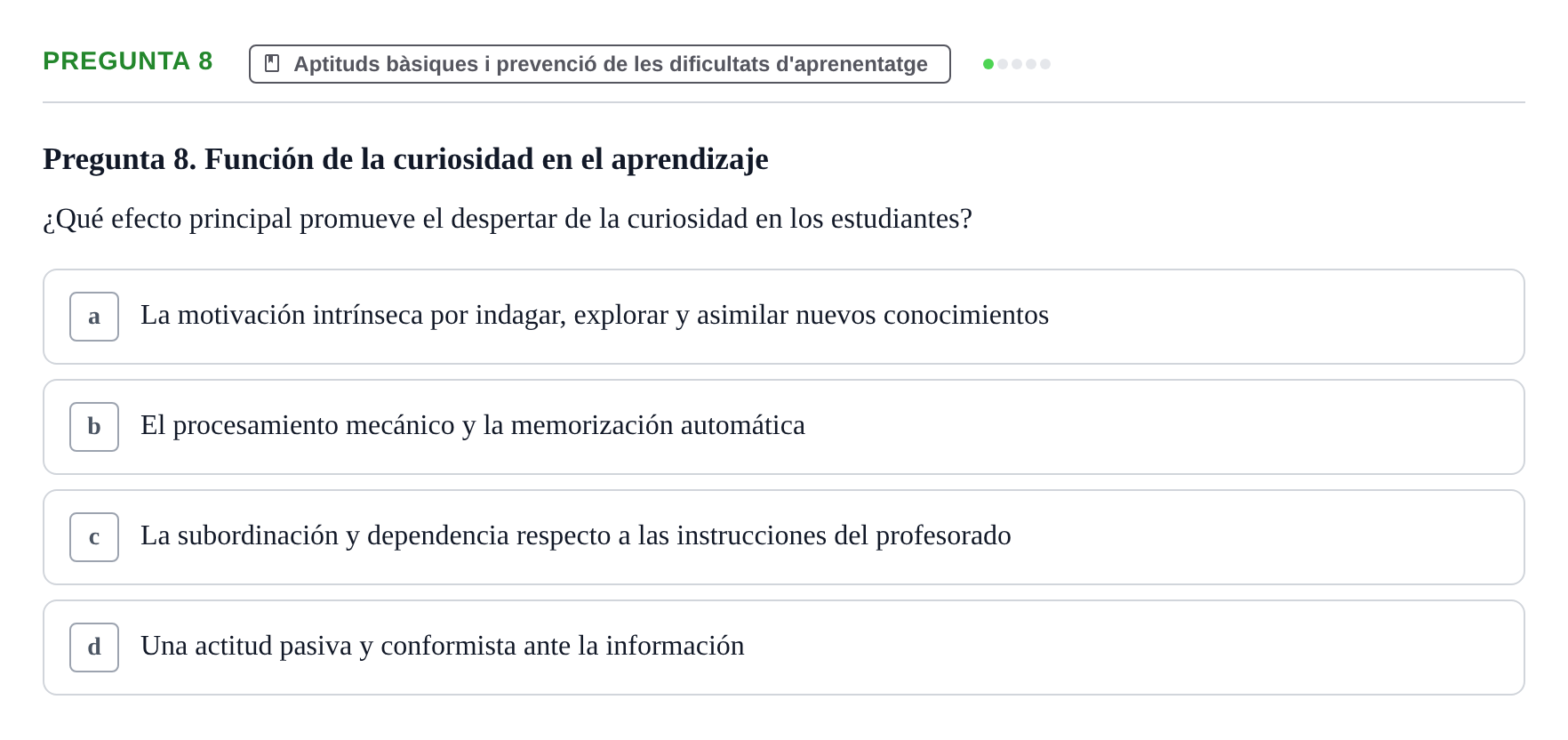 Enunciado: Pregunta 8