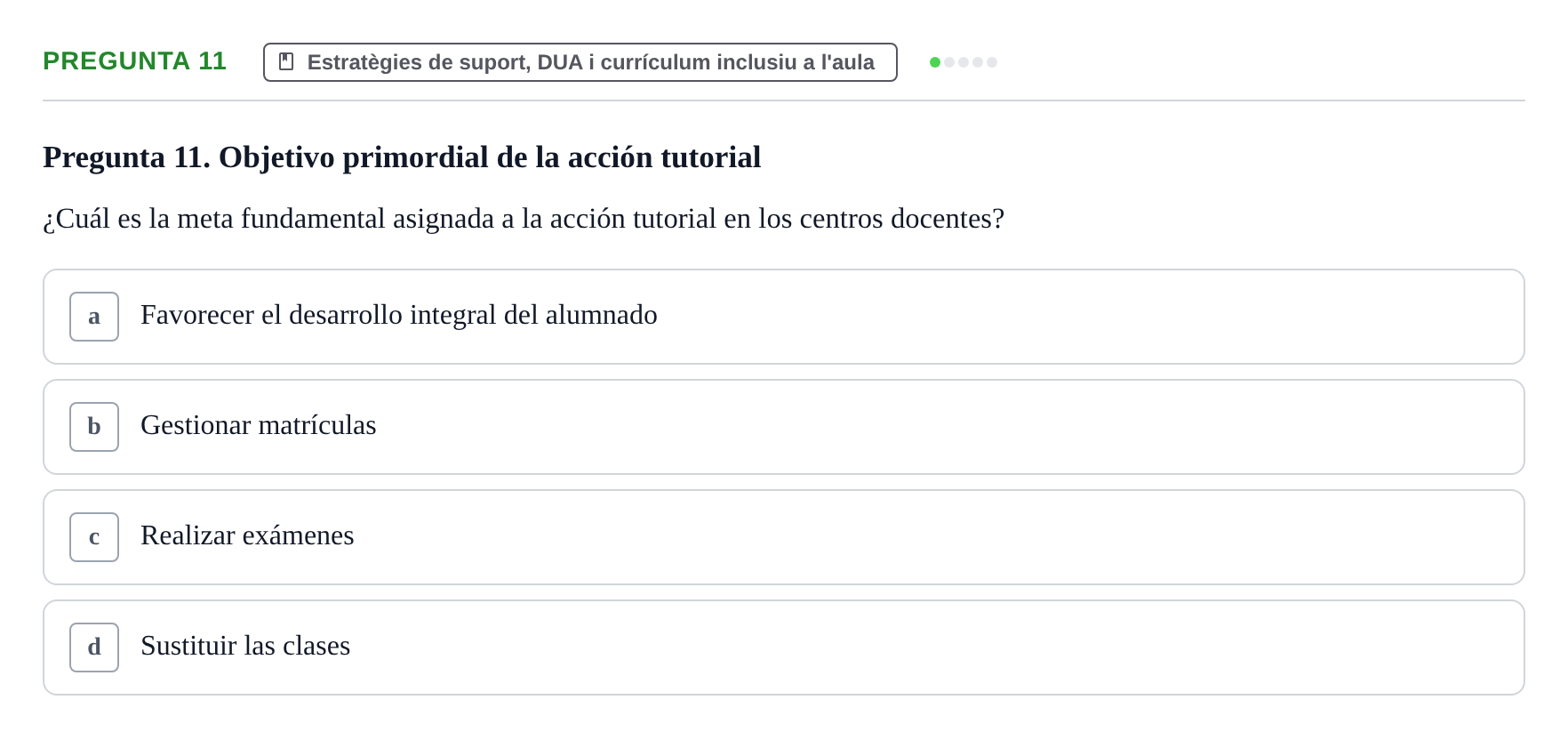 Enunciado: Pregunta 11