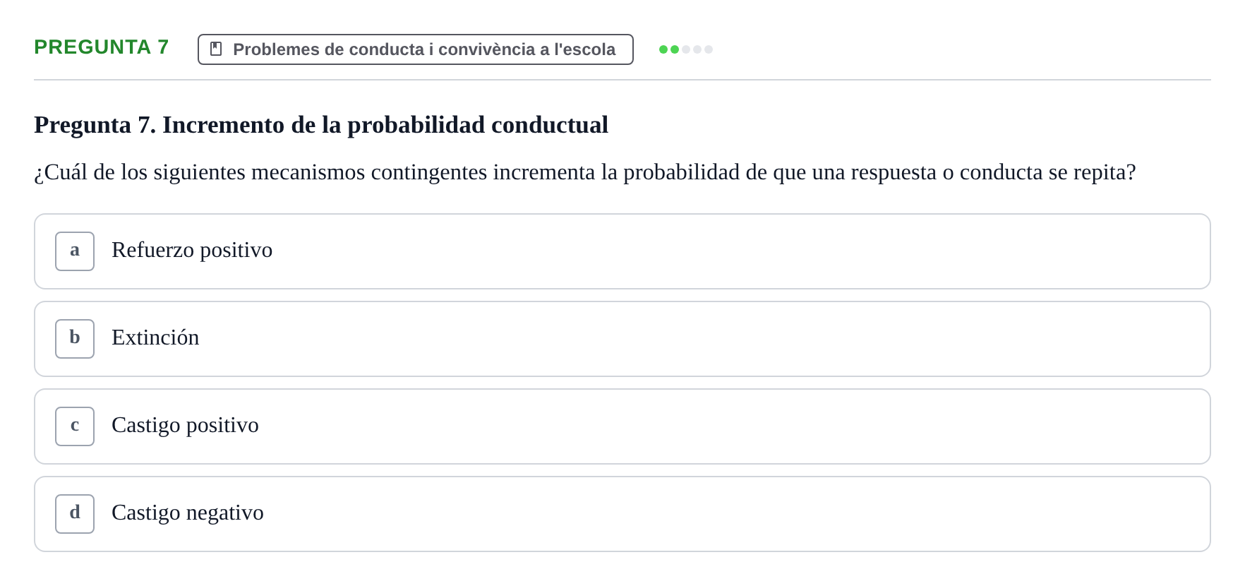 Enunciado: Pregunta 7