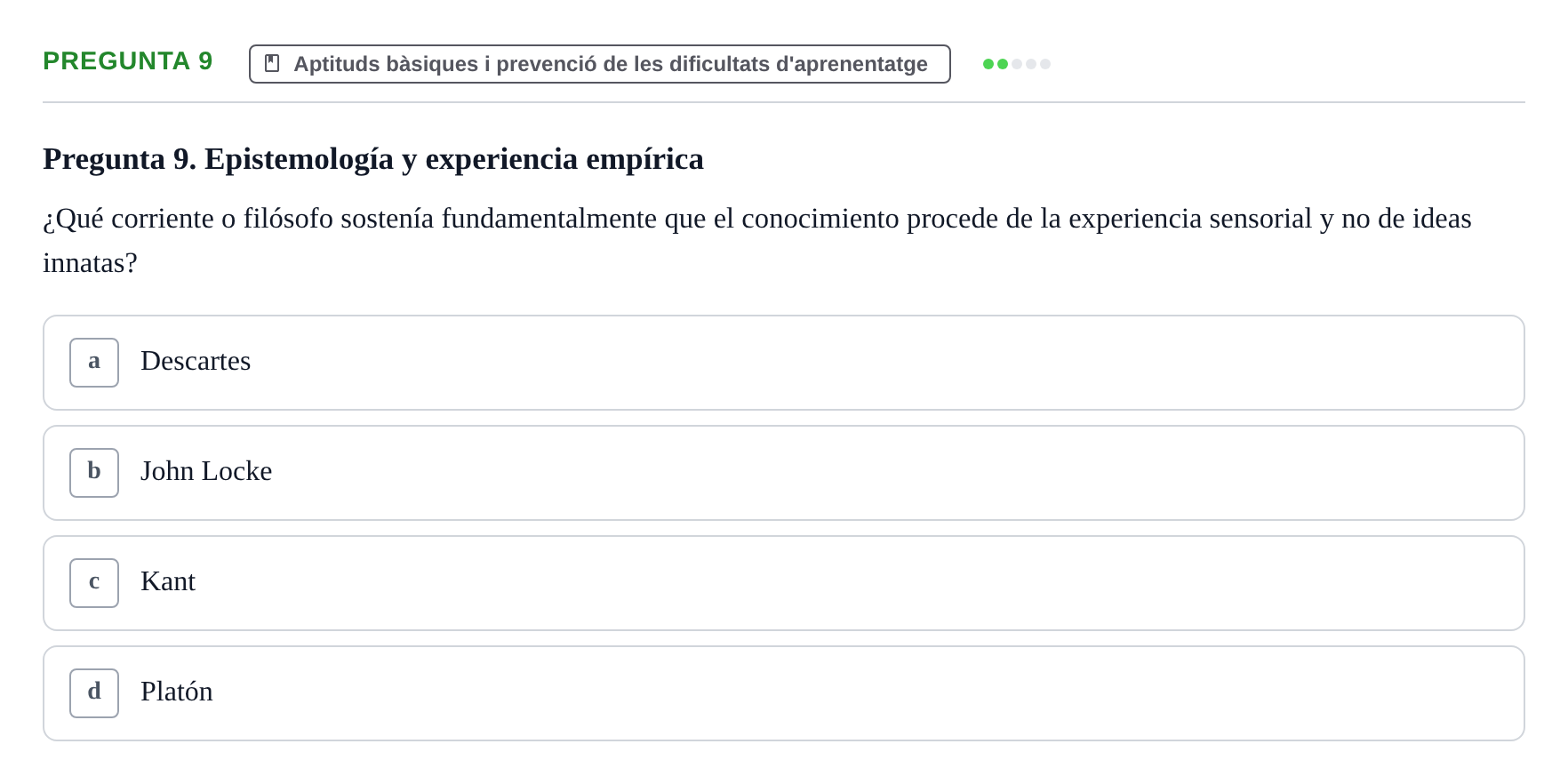 Enunciado: Pregunta 9