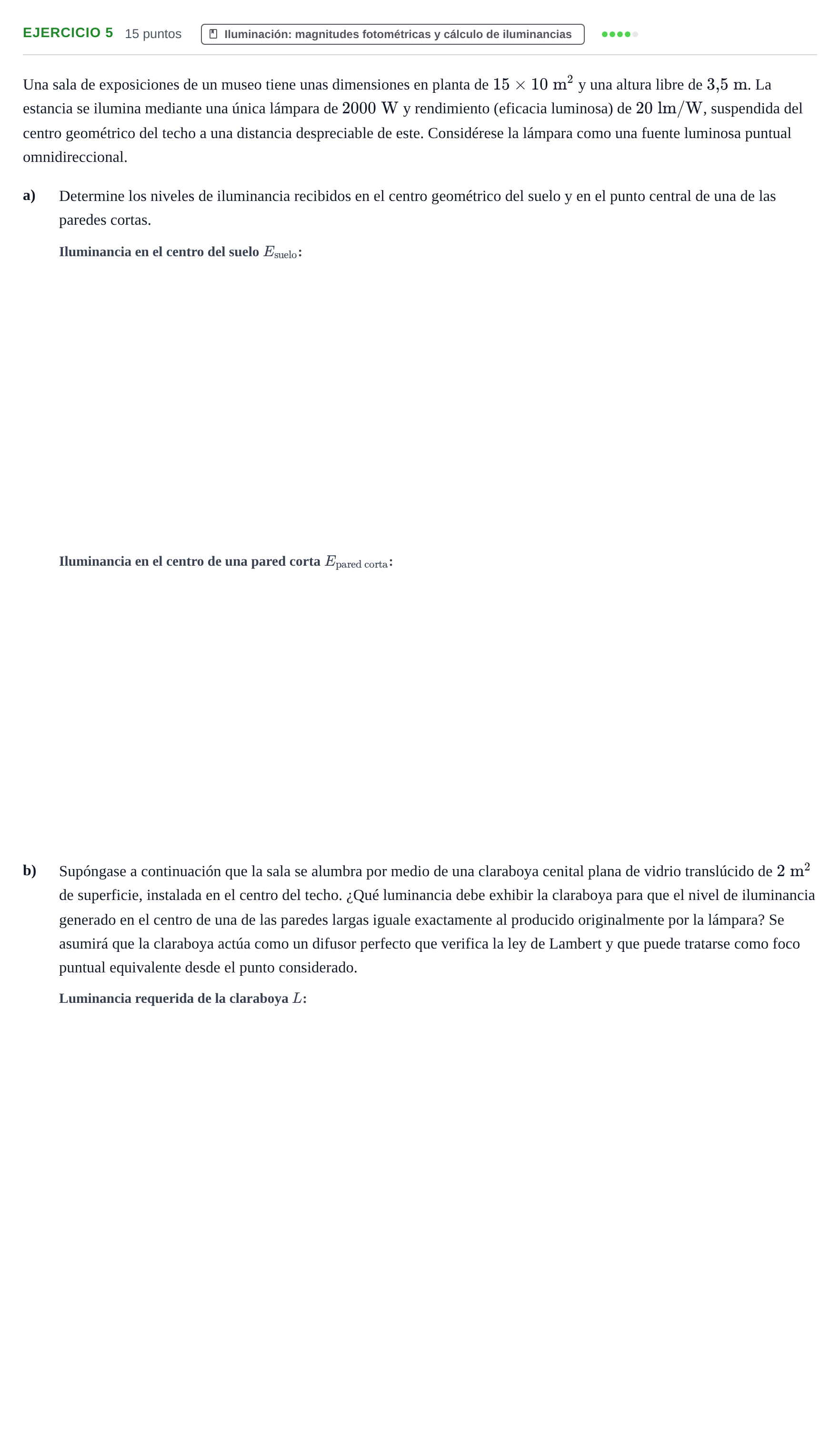 Enunciado: Ejercicio 5 · Física II UPC 2016