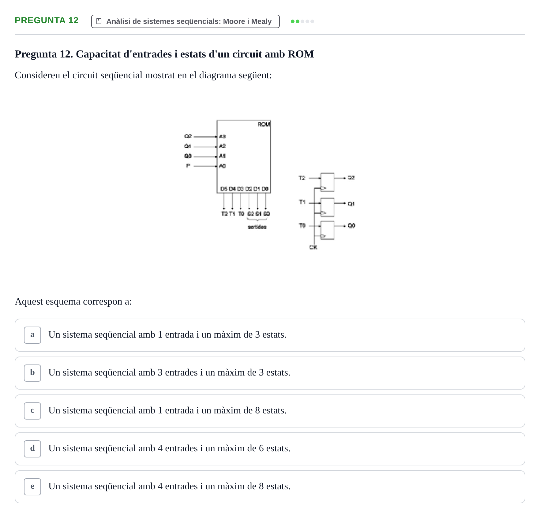 Enunciado: Pregunta 12 · Estructura i tecnologia de computadors II UDG Exemples
