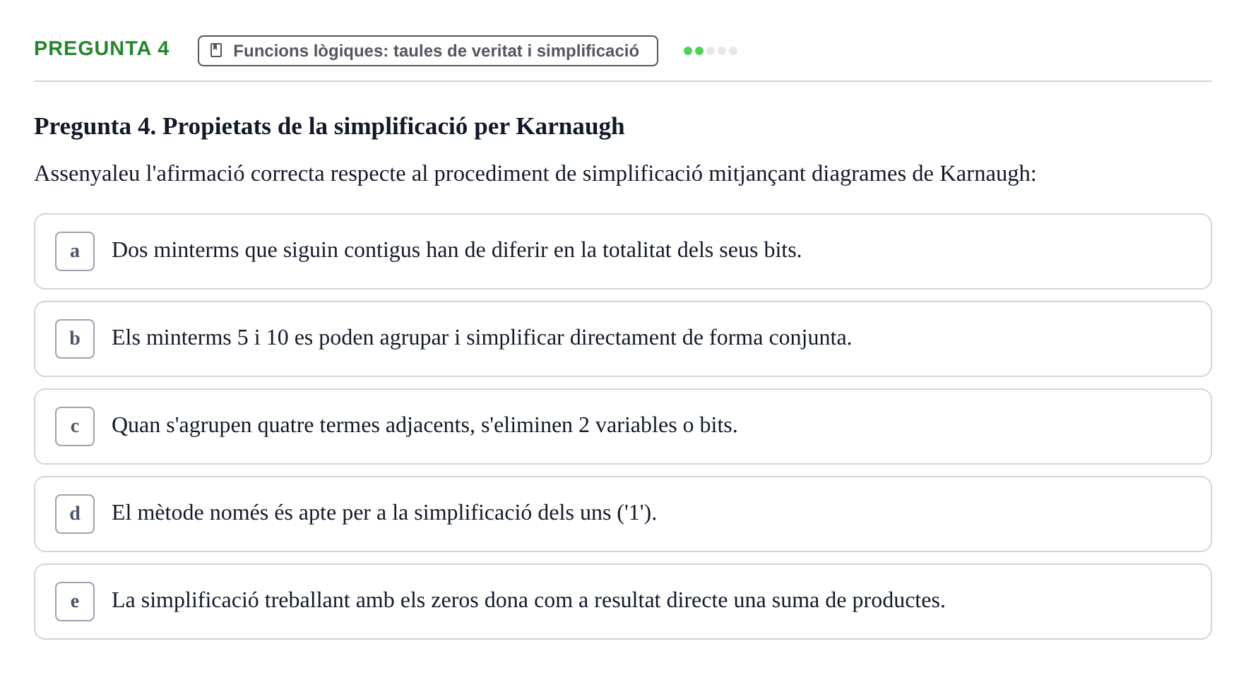 Enunciado: Pregunta 4 · Estructura i tecnologia de computadors II UDG Exemples