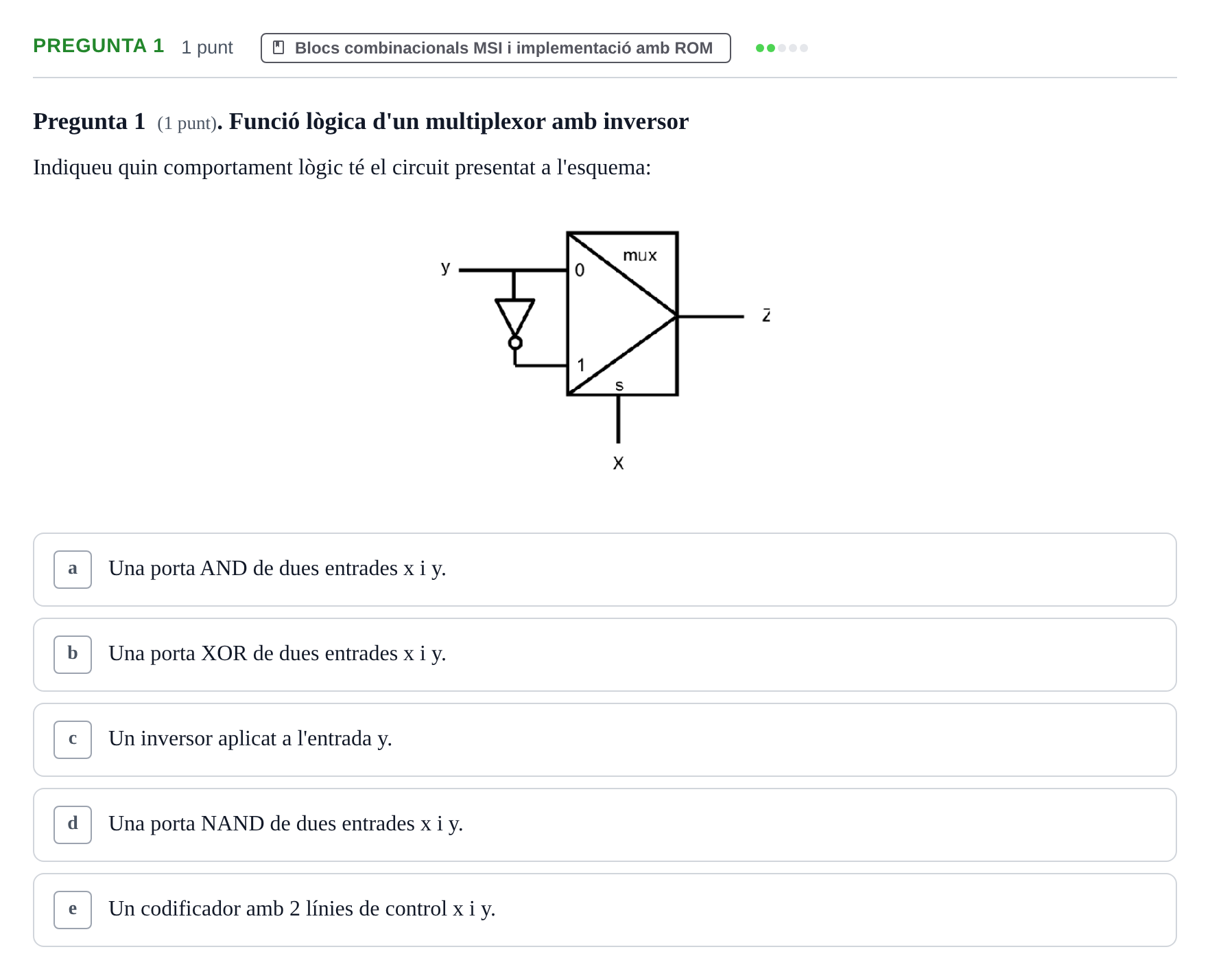Enunciado: Pregunta 1 · Estructura i tecnologia de computadors II UDG Juny
