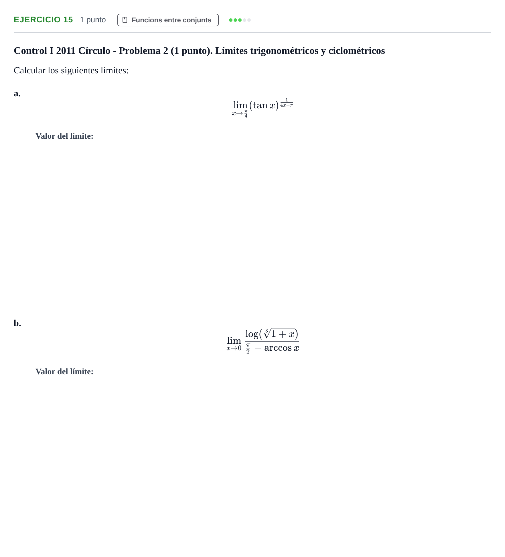 Enunciado: Problema 15 · Fonaments Matemàtics UPC 2016