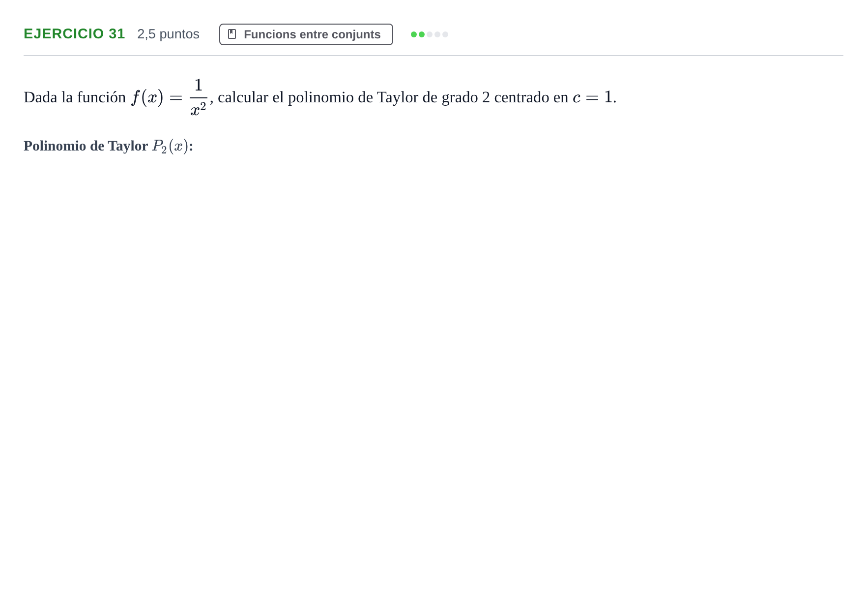 Enunciado: Problema 31 · Fonaments Matemàtics UPC 2016
