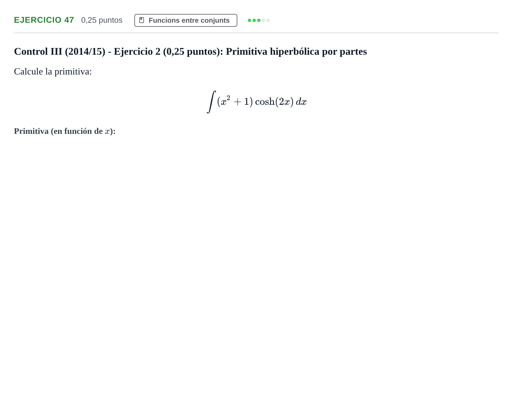 Enunciado: Problema 47 · Fonaments Matemàtics UPC 2016
