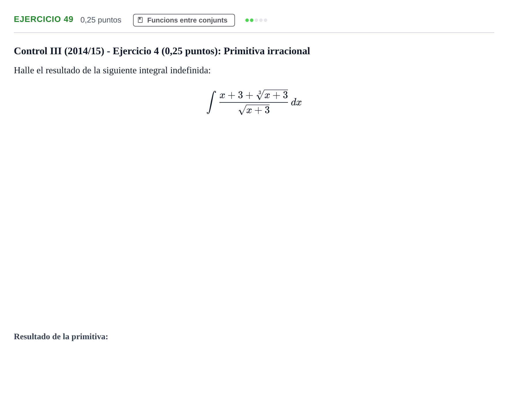 Enunciado: Problema 49 · Fonaments Matemàtics UPC 2016