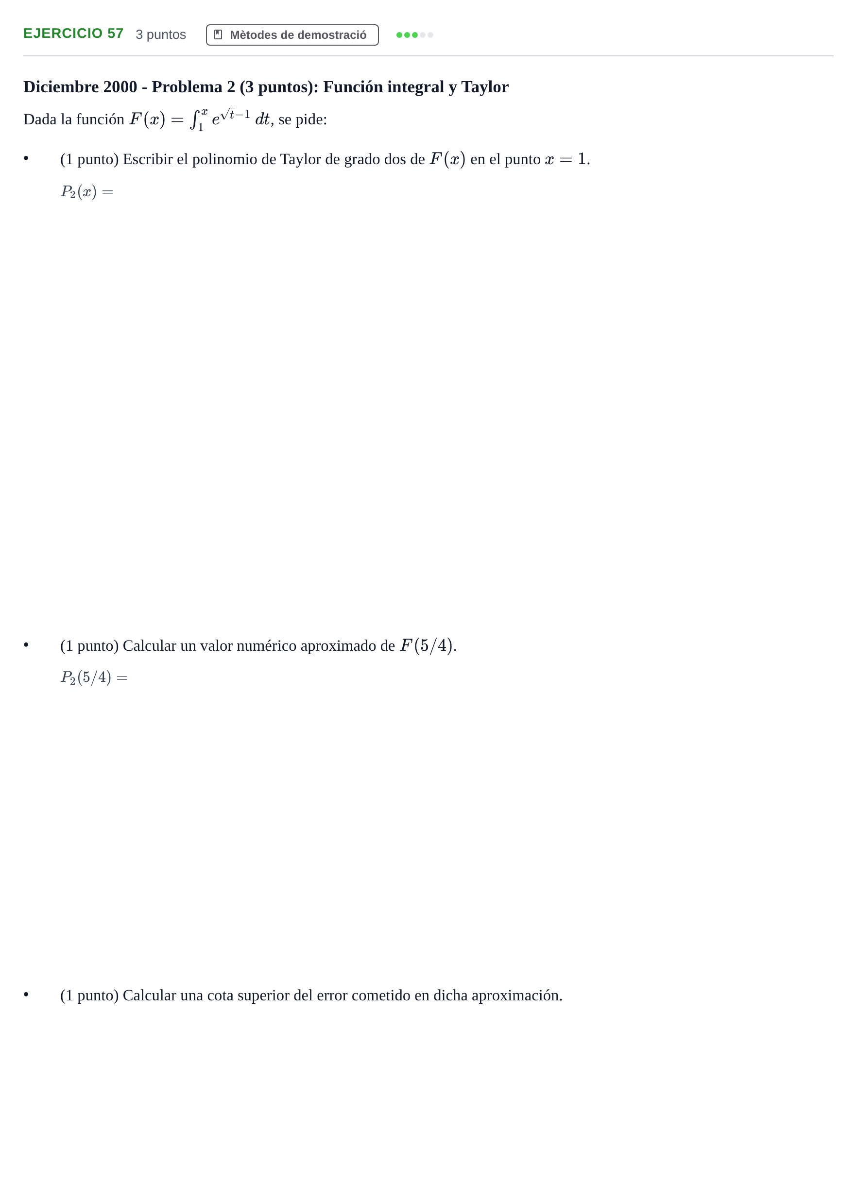 Enunciado: Problema 57 · Fonaments Matemàtics UPC 2016