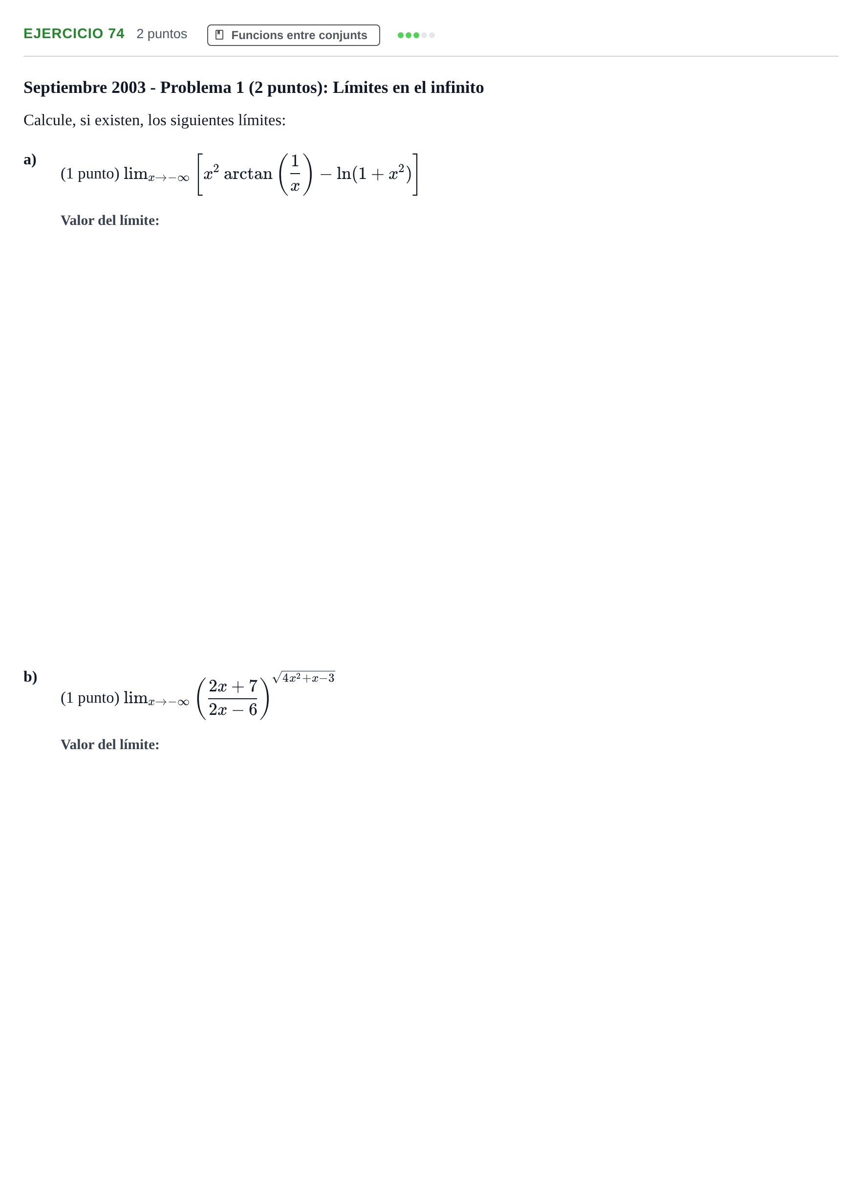 Enunciado: Problema 74 · Fonaments Matemàtics UPC 2016
