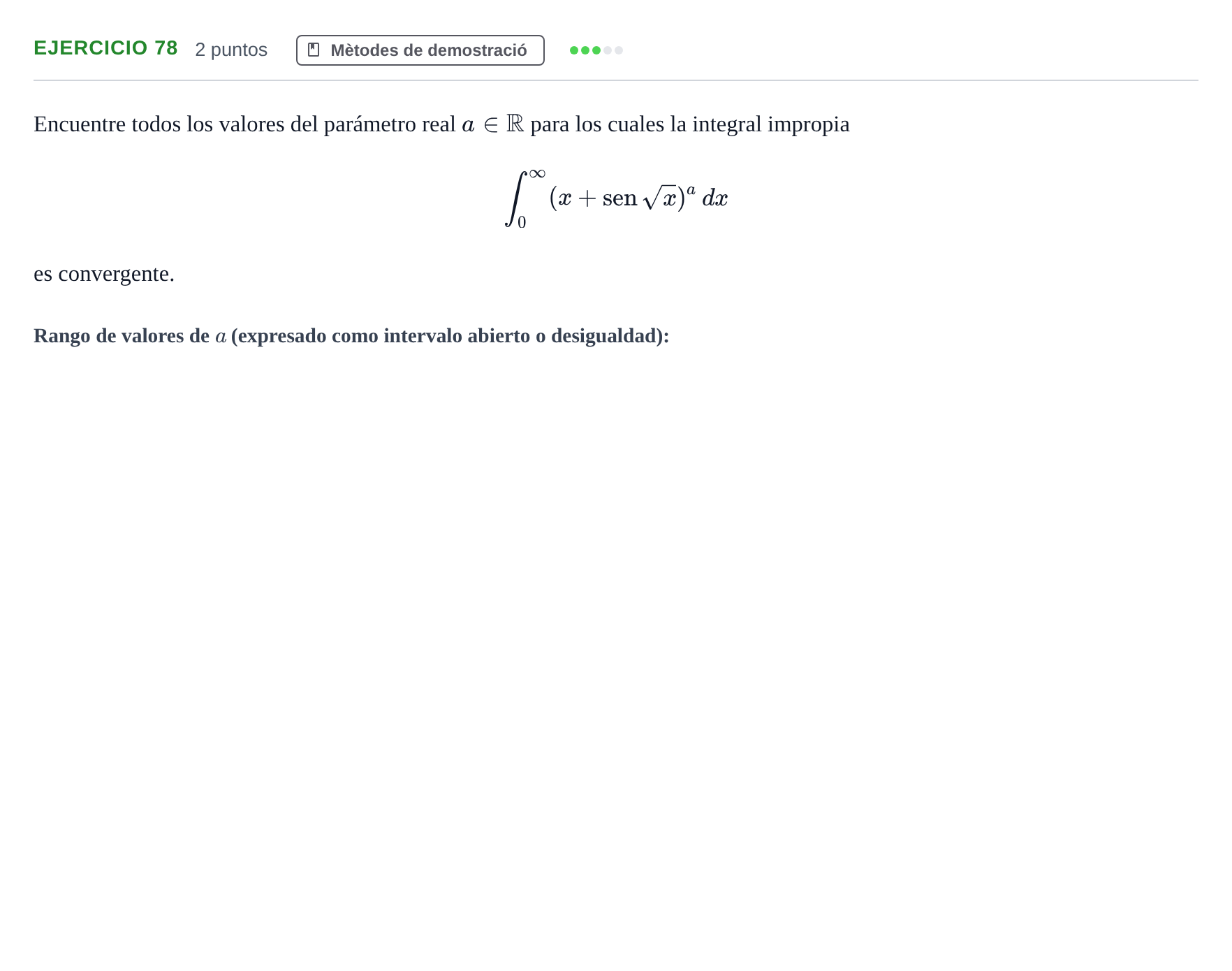 Enunciado: Problema 78 · Fonaments Matemàtics UPC 2016