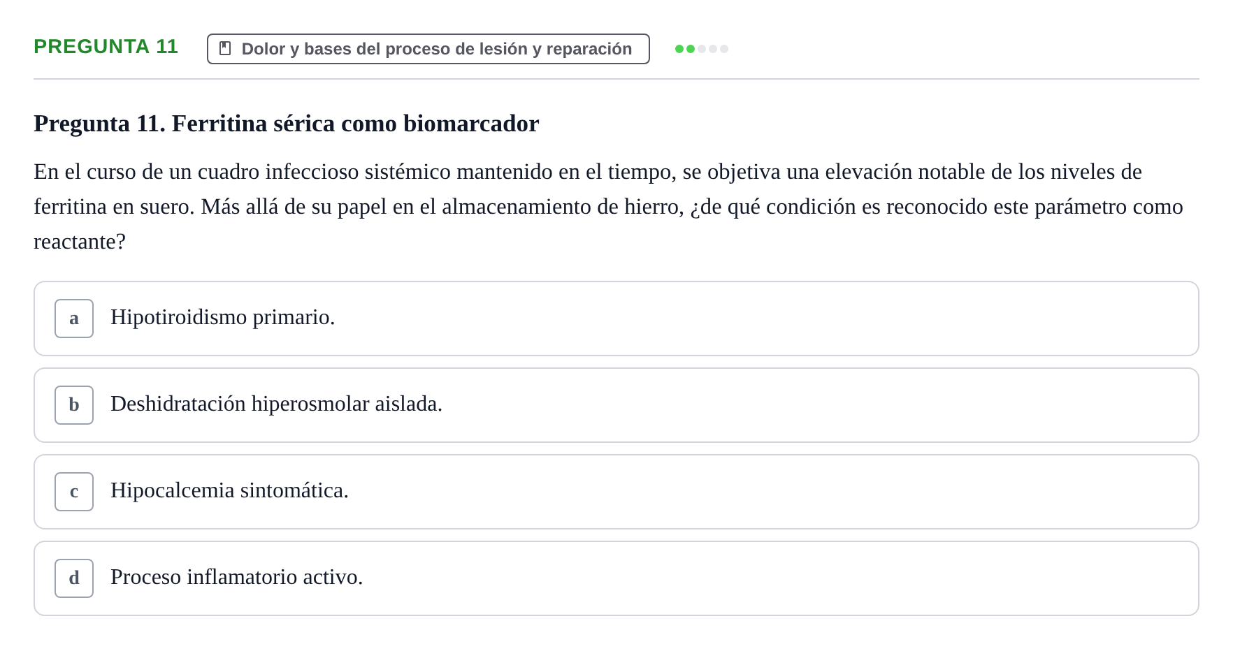 Enunciado: Pregunta 11