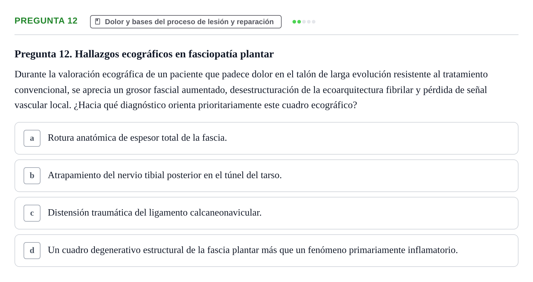Enunciado: Pregunta 12