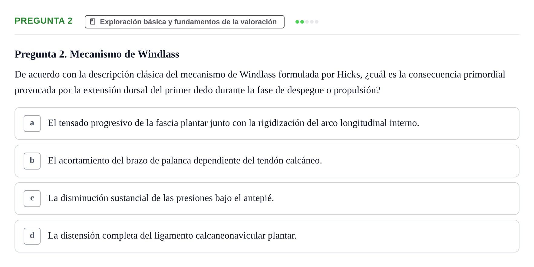 Enunciado: Pregunta 2