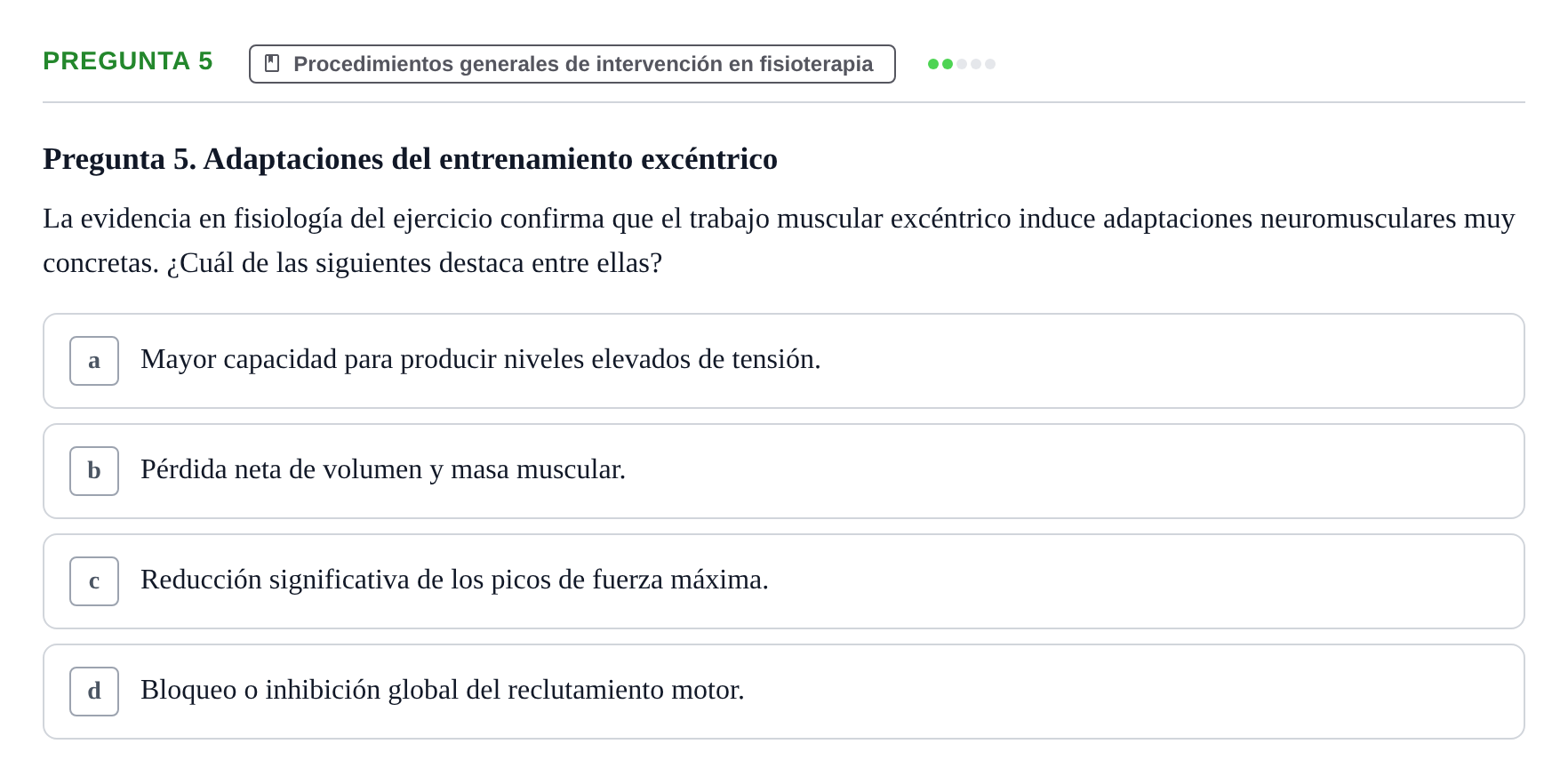 Enunciado: Pregunta 5