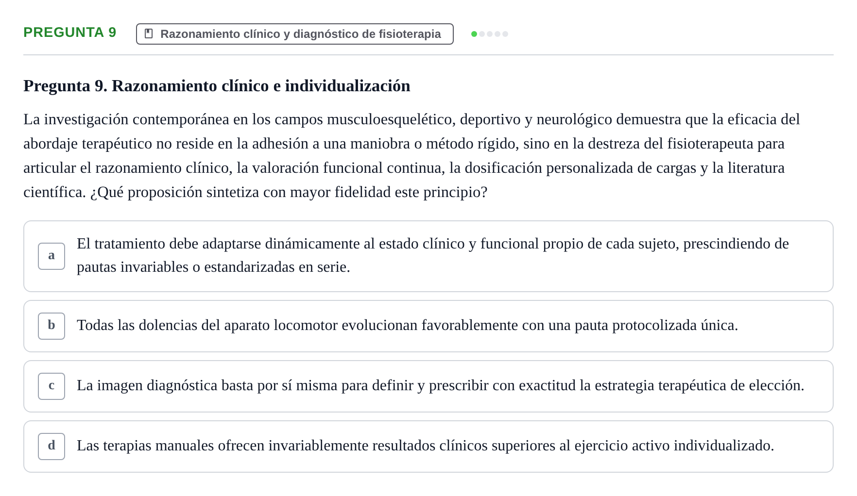 Enunciado: Pregunta 9
