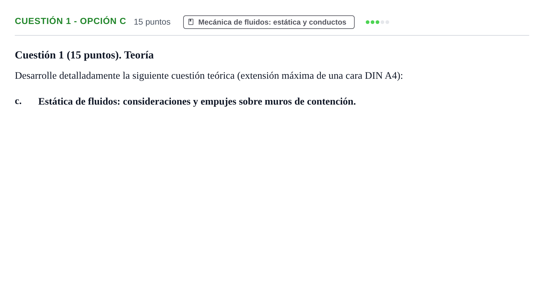 Enunciado: Cuestión 1 - Opción c · Física II UPC 2016