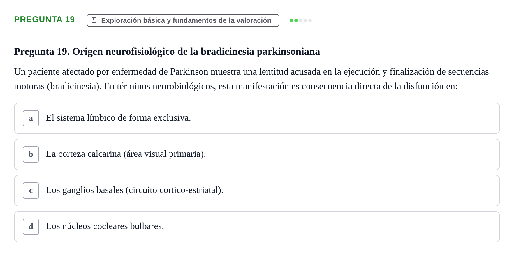 Enunciado: Pregunta 19