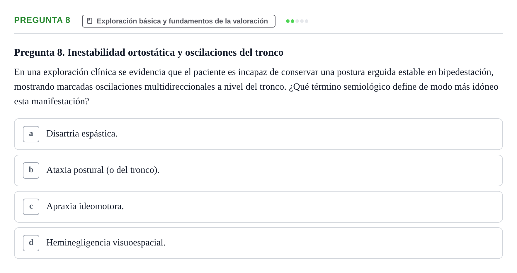 Enunciado: Pregunta 8