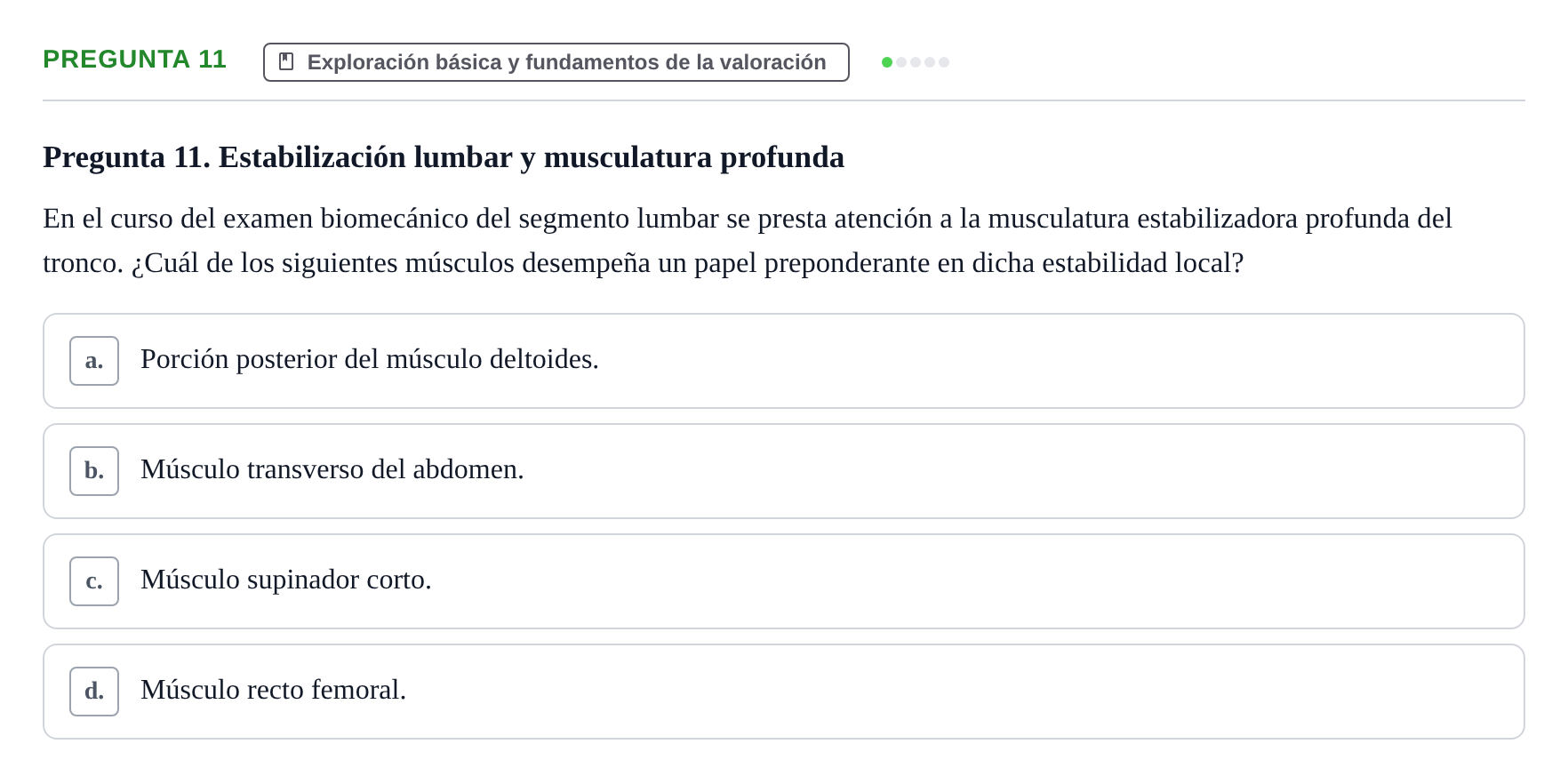 Enunciado: Pregunta 11